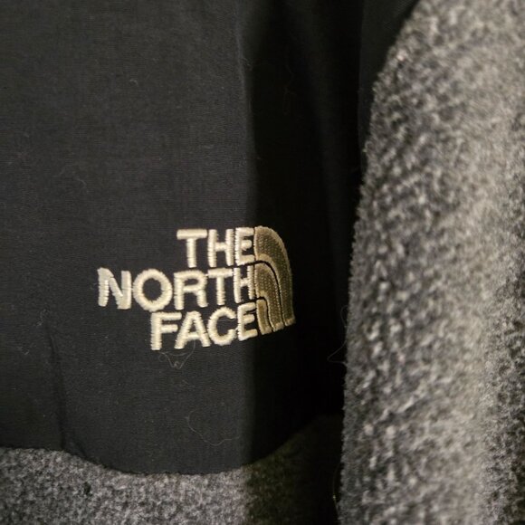 The North Face Retro Denali Jacket Black Grey Full Zip Pockets Polartec Size L - Picture 10 of 14